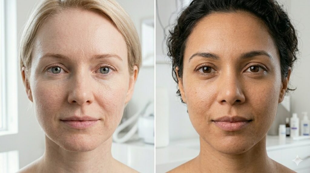 How Skin Type Changes Safe Energy Thresholds