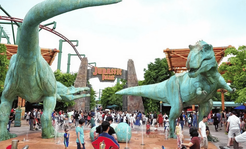 The Jurassic Park: Lost World in Universal Studios Singapore