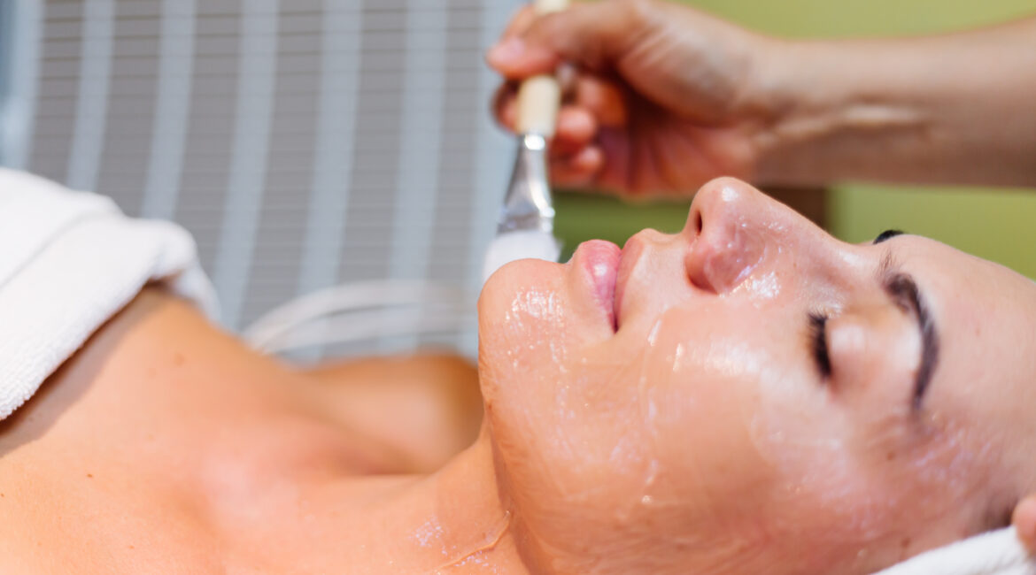 Woman getting rejuvenation treatment