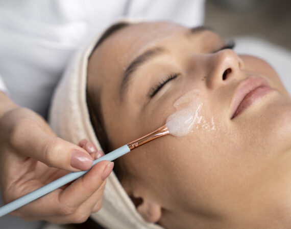 Woman getting treatment