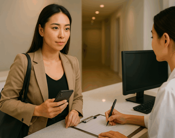 Woman in Aesthetic Clinic